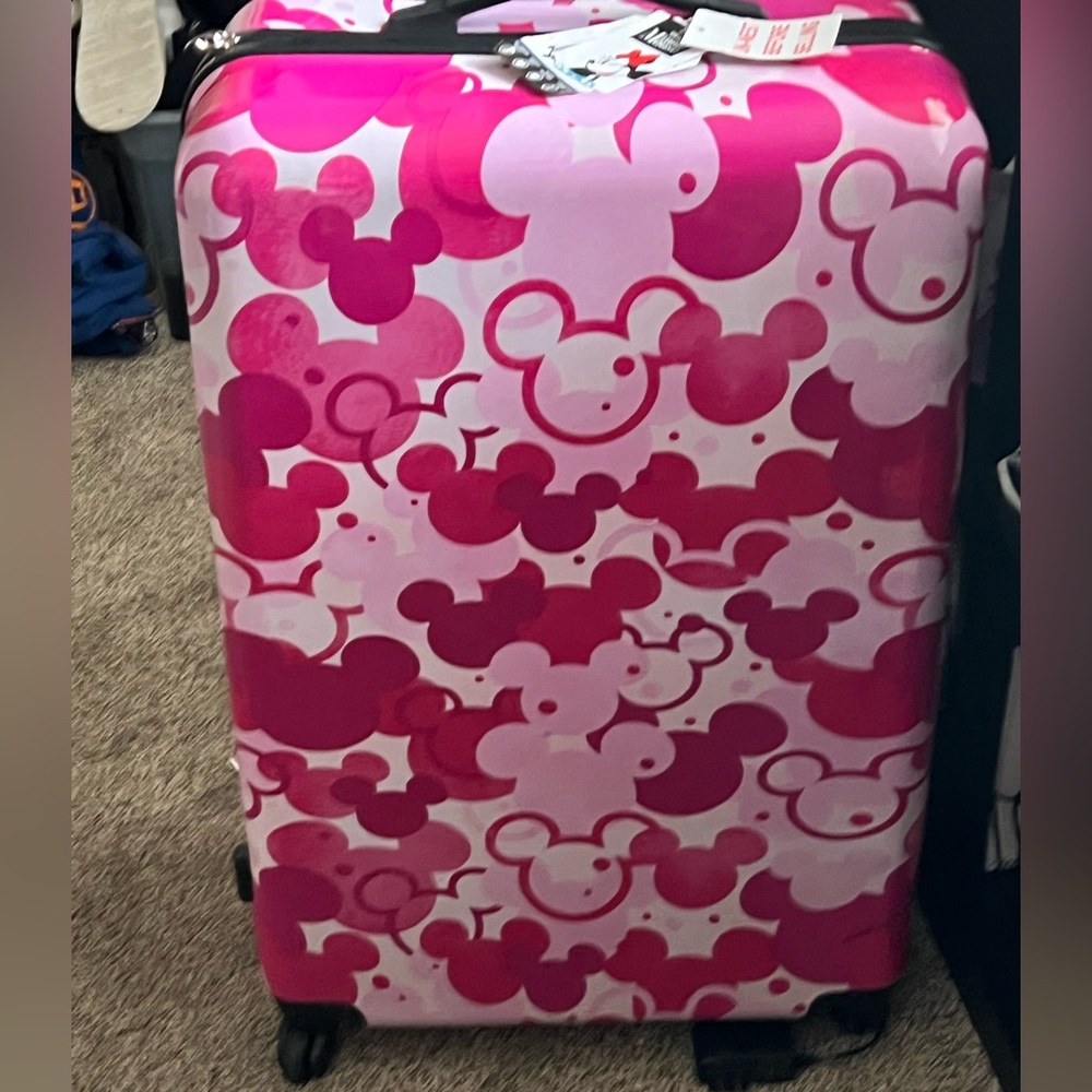 Pink Minnie Mouse Suitcase/ Luggage - Picture 2 of 4
